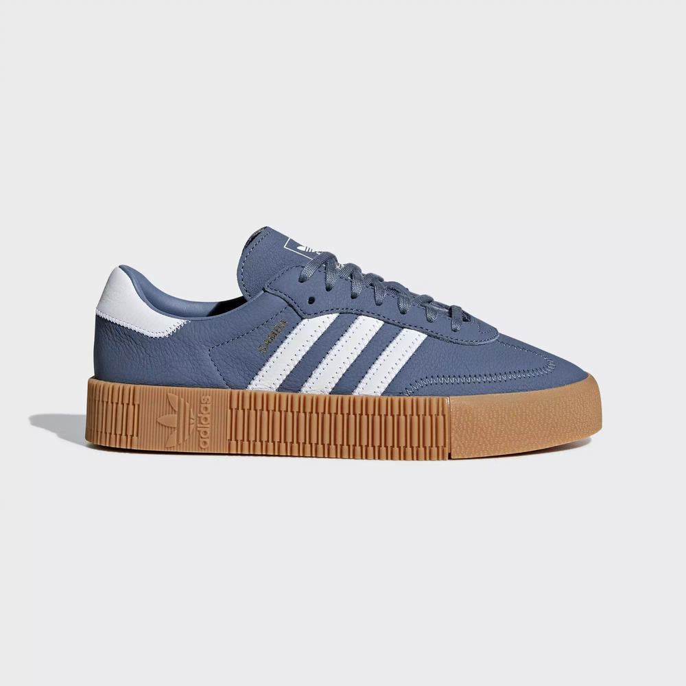 Adidas Samba Rose Tenis Azules Para Mujer (MX-68038)